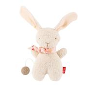 sigikid Farmhouse Family Boîte à musique en forme de lapin blanc - Jouet pour bébé en peluche lavable avec mécanisme amovible - Cadeau pour bébé dès la naissance