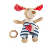 sigikid, Fille et Garçon, Peluche Musicale, Chien Green, Bleu, 39052