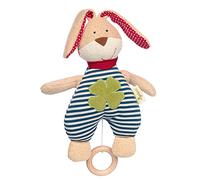 sigikid, Fille et Garçon, Peluche Musicale, Lapin Green, Bleu, 39048