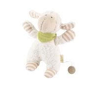 sigikid, Fille et Garçon, Peluche Musicale Mouton, Green Collection, Blanc/Rose, 38887