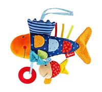 sigikid, Fille et Garçon, Peluches d'Activités Poisson, Play-Q, Multicolore, 40104