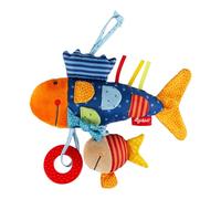 sigikid, Fille et Garçon, Peluches d'Activités Poisson, Play-Q, Multicolore, 40104, Aktiv-fisch
