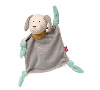Sigikid- Filles et Garçons, Doudou Plat Chien Collection Signature, Jouets pour Bébés Recommandé à partir de 0 Mois, 41939, Bleu, Gris, 26 x 20 x 9 cm