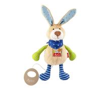 sigikid, Garçon, Peluche Musicale, Lapin, Bleu/Vert, 40356