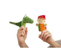 SIGIKID Kasperl 43001 Mannequin en Peluche à Clipser sur Le Doigt pour Enfants à partir de 6 Mois Multicolore 10 cm