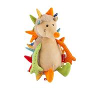 Sigikid Peluche hérisson Patchwork Sweety - 42838 - Peluche pour Jouer et câliner - Mélange de matières Douces - pour bébés et Enfants de 0 Mois à 8 Ans - Multicolore - Hérisson - 23 cm
