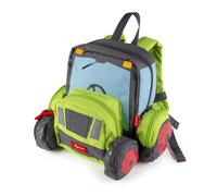 SIGIKID Sac à dos pour enfant - Sac à dos de maternelle - Robuste et léger - Adapté aux enfants - Pour crèche, crèche, excursions, loisirs - Pour enfants de 3 à 7 ans, Vert/tracteur, 25x28x18 cm