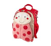 Sigikid Sac à dos unisexe pour enfants motif patte de lapin, sac à dos pour filles et garçons, sac à dos pour enfants recommandé à partir de 2 ans (1 pièce), Baie/rouge/coccinelle, S, Décontracté