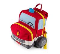 Sigikid Rucksack, Traktor, Sac à Dos Mixte Enfant, Rouge/Camion de Pompier, 25x28x18 cm