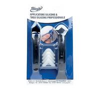 SIGILL, Applicateur et enlèvement de silicone, kit d'application et d'élimination du silicone, composé de 2 spatules + 5 embouts de rechange