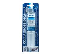 SIGILL, Colle époxy, adhésif époxy bi-composant B) super résistant jusqu'à -40 °C et +80 °C, résistant à l'eau et aux agents chimiques, transparent et rapide, seringue de 25 ml B)