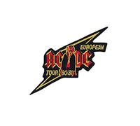 SigitasTrading AC DC ACDC European Tour 80 81 Écusson Patch en Fer brodé sur Accessoire