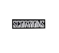 SigitasTrading Scorpions Silver Écusson Patch en Fer brodé sur Accessoire