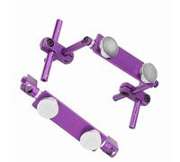 Sigle de carrosserie en Aluminium léger du Corps de Support de carrosserie de carrosserie magnétique Kit de Montage magnétique pour la Voiture de Course HSP 1/10 RC (Violet) (Violet)