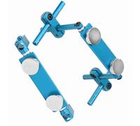 Sigle de carrosserie en Aluminium léger du Corps de Support de carrosserie de carrosserie magnétique Kit de Montage magnétique pour la Voiture de Course HSP 1/10 RC (Violet) (Ciel Bleu)