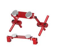 Sigle de carrosserie en Aluminium léger du Corps de Support de carrosserie de carrosserie magnétique Kit de Montage magnétique pour la Voiture de Course HSP 1/10 RC (Violet) (Rouge)