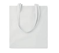 Siglo XXI Publicidad Lot de 10 sacs en coton de 140 g/m². Dimensions : 38 x 42 cm. Cadeaux, shopping, travaux manuels, foires, mariages, magasins., blanc, 38x42 cm
