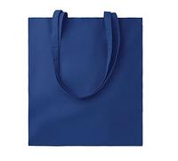 Siglo XXI Publicidad Lot de 10 sacs en coton de 140 g/m². Dimensions : 38 x 42 cm. Cadeaux, shopping, travaux manuels, foires, mariages, magasins., Bleu foncé 281 U, 38x42 cm