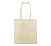 Siglo XXI Publicity Sac en coton naturel 240 g/m² poignées longues. Lot de 10 ou 20 pièces. Dimensions : 38 x 42 cm. Cadeaux, achats, artisanat, magasins. - Beige - beige, Pack 10 pcs. EU