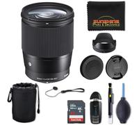 Sigma 16 mm f1.4 DC DN Contemporary Objectif pour Sony E avec Pack Sunshine Photo Avancé - 4 ans de garantie du fabricant aux USA