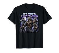 Sigma Alpha Wolf Meme Funny Corny Cringy Odd Brainrot T-Shirt