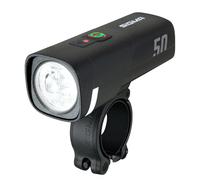SIGMA Aura 50 | Éclairage LED pour vélo avec 50 LUX et USB-C | Éclairage Avant avec 2 Modes d'éclairage et réglage Automatique de la luminosité | Longue autonomie de la Batterie