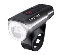 SIGMA Aura 60 USB | Lampe Avant de vélo de 60 LUX | Lampe Avant alimentée par Batterie | 3 Modes d'éclairage | Lampe Avant résistante aux intempéries & Rechargeable