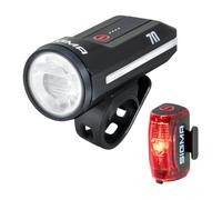 Sigma Aura 70 + Hiro 30 - Kit d'éclairage LED pour vélo Conforme à la Norme StVZO - USB-C
