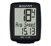 Sigma BC 7.16 Compteur de vélo avec Fil Mixte Adulte, Noir, 30 x 30 x 30 cm