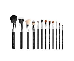 Sigma Beauty Ck001 Lot De 12 Pinceaux De Maquillage - Kit De Maquillage Essentiel Pour Fond De Teint, Poudre, Correcteur Et Contour, Pinceau De Maquillage Pour Fard à Paupières, Fard à Joues Et Lèvres