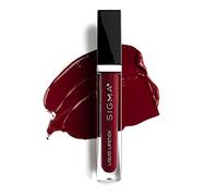 Sigma Beauty Liquid Lipstick - Belladonna - Highly Pigmented Lip Color - Non Feathering Lipstick, No Lip Liner Needed - Matte Lipstick with Satin Finish - Vegan, Cruelty Free - Merlot