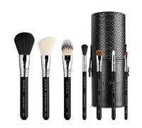 Sigma Beauty Make Me Classy Makeup Brush Set De Voyage De 7 - Ensemble De Pinceaux Portables Pour Fond De Teint, Poudre, Contour, Maquillage Des Yeux, Fard à Joues - On-The-Go Pinceaux Cosmétiques