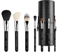 Sigma Beauty Make Me Classy Makeup Brush Set De Voyage De 7 - Ensemble De Pinceaux Portables Pour Fond De Teint, Poudre, Contour, Maquillage Des Yeux, Fard à Joues - On-The-Go Pinceaux Cosmétiques