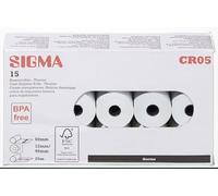 Sigma Bobine Papier Caisse enregistreuse sans bisphŽnol A 60 x 46 x 12 mm x 15