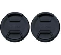 Sigma Bouchon Avant d'objectif Diamètre 82mm Noir Compatible Canon EF Protège Le Verre de l'objectif (Lot de 2)