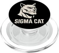 Sigma Cat Funny Mewing Chad Alpha Gen-Z Meme PopSockets PopGrip pour MagSafe