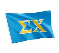 Sigma Chi Lettre fraternité Drapeau grec Lettre à utiliser comme une bannière 3 x 5 Pieds Panneau Décor Sig Chi