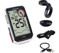 SIGMA Compteur de vélo Rox 4.0 HR Set (incl. émetteur vitesse + fréquence cardiaque), noir (1 Set)