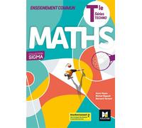 Sigma - Enseignement commun MATHS Tle séries technologiques - Bernard Verlant - Foucher - broché - Scolaire / Universitaire