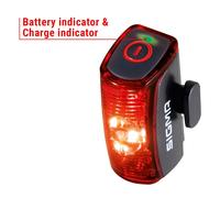 Sigmaitalia Feu arrière de vélo Infinity LED – 16h d'autonomie – Batterie