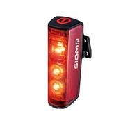 Sigmaitalia Feu arrière Blaze Flash – LED USB, visibilité 500 m – Noir Red