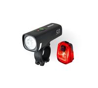Sigmaitalia Kit d'éclairage Aura 50 + Hiro 10 Clair Noir/Rouge