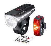 Sigma Set de Lampes à LED Avant Aura 60 + Arrière Infinity (StVZO) noir universal