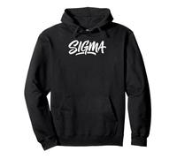 Sigma Loup Solitaire Esthétique Minimaliste Texte Moderne Sweat à Capuche