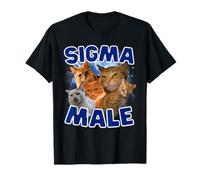 Sigma Male Brainrot Cat Ironic Meme T-Shirt