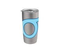 Sigma minuscule - Dix-huitième lettre de l'alphabet grec Gobelet isotherme en acier inoxydable double paroi