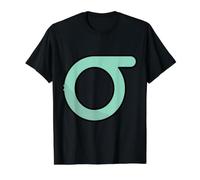 Sigma Minuscule - Dix-huitième Lettre de l'alphabet Grec T-Shirt Graphique avec Valeur