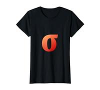 Sigma Minuscule - Dix-huitième Lettre de l'alphabet Grec T-Shirt Graphique avec Valeur