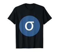 Sigma Minuscule - Dix-huitième Lettre de l'alphabet Grec T-Shirt Graphique avec Valeur