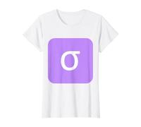 Sigma Minuscule - Dix-huitième Lettre de l'alphabet Grec T-Shirt Graphique avec Valeur